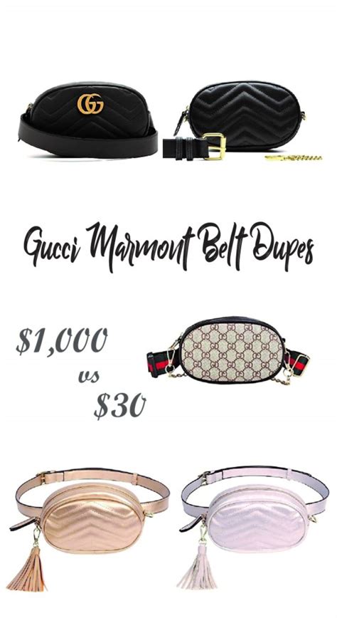 gucci marmont belt bag dupe|Gucci Marmont suede bag.